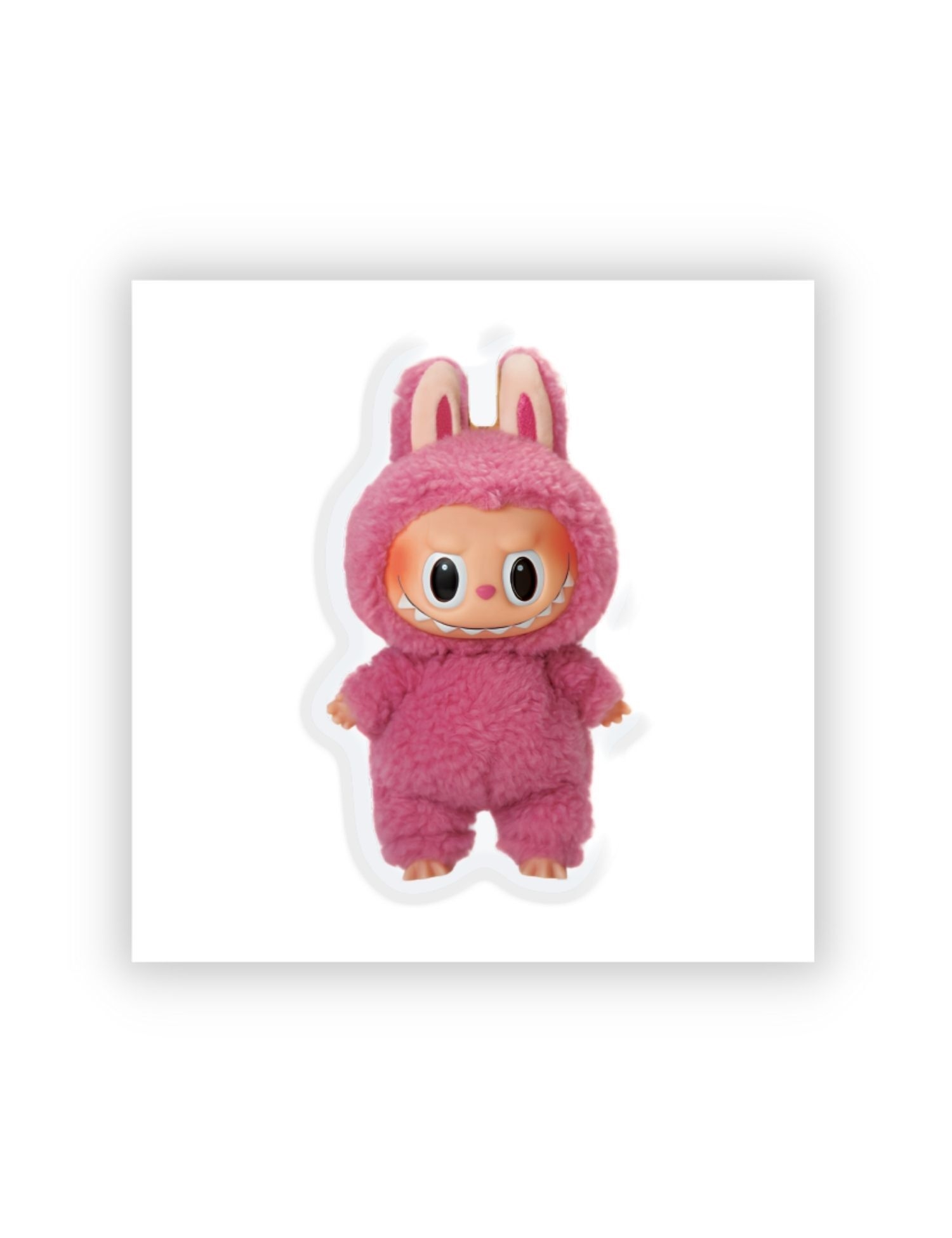Картинка Об’ємна 3D наліпка Labubu Pink