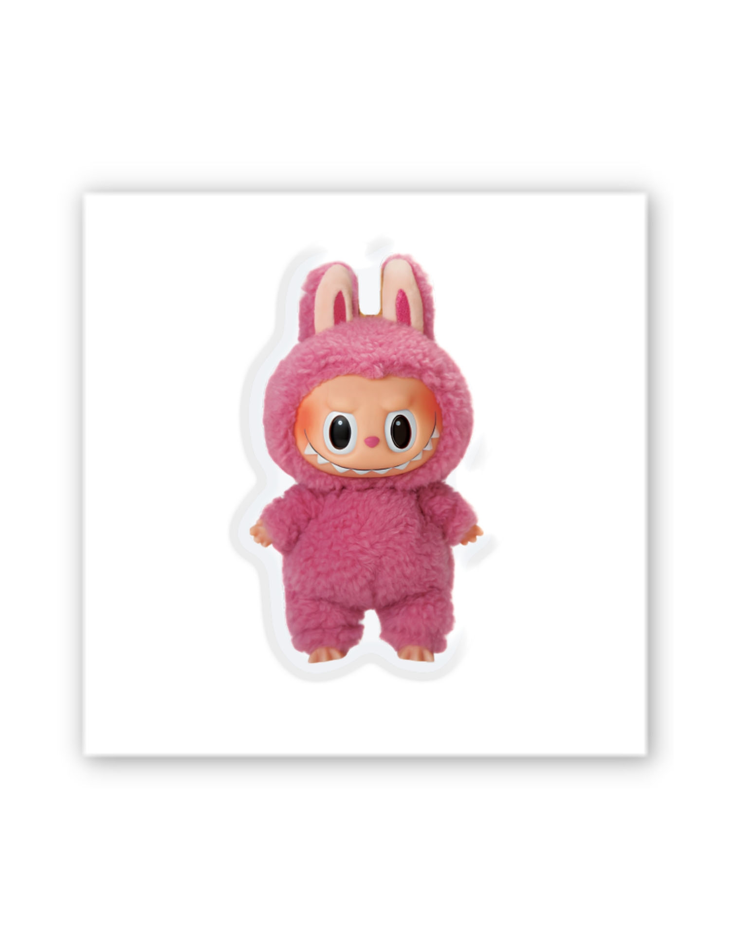 Картинка Об’ємна 3D наліпка Labubu Pink