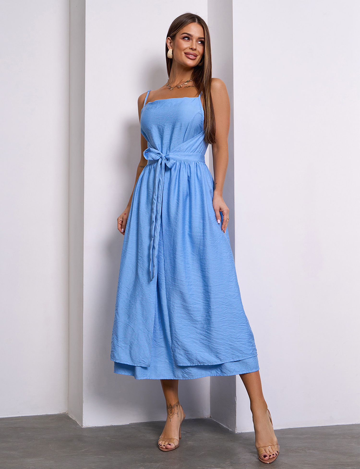 Картинка Сарафан максі блаиктний 