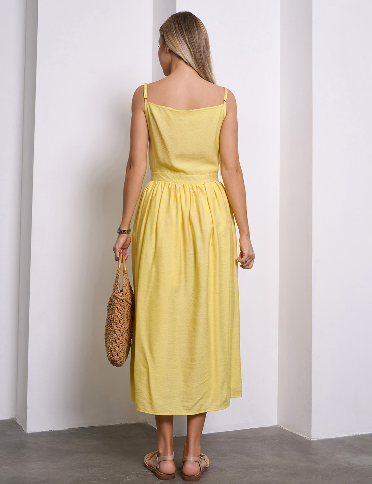 Картинка Сарафан максі жовтий