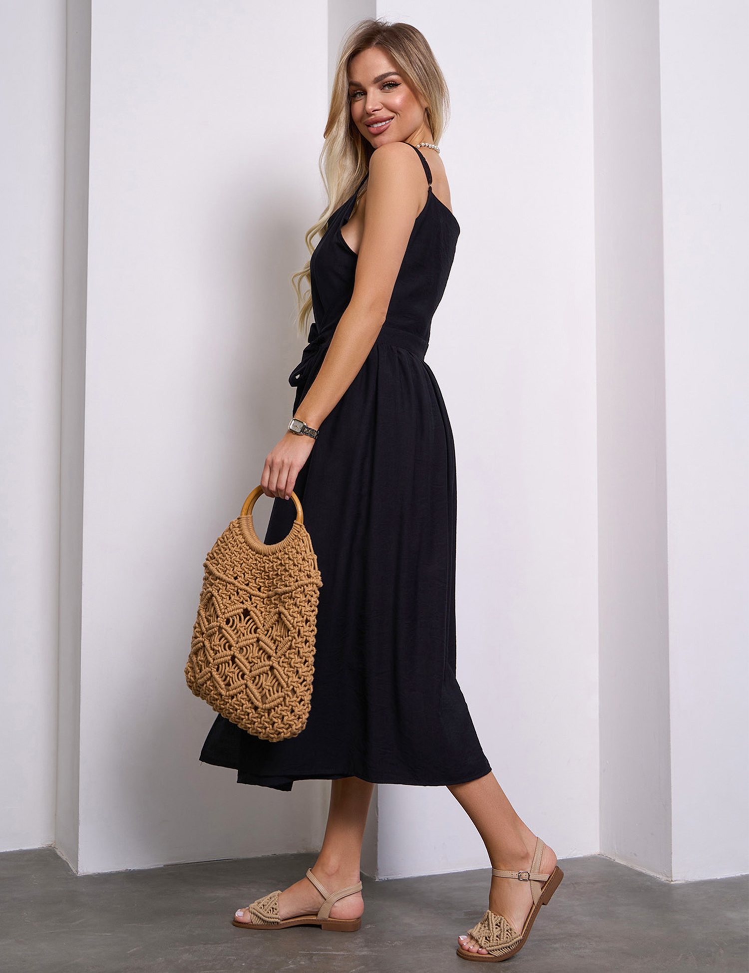 Картинка Сарафан максі чорний 