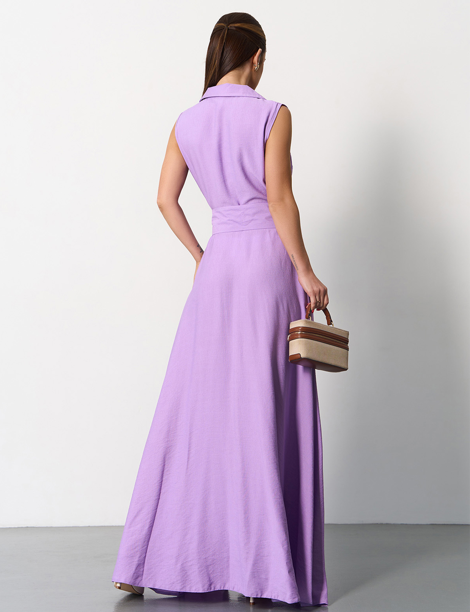 Картинка Сукня максі бузкова 