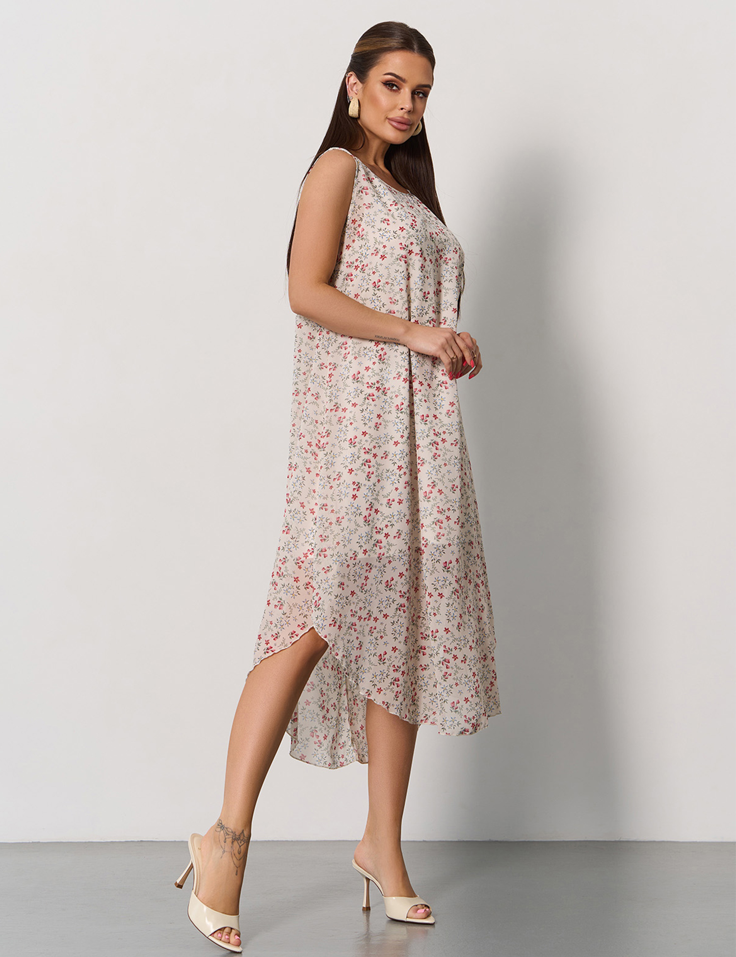 Картинка Сукня міді біла 