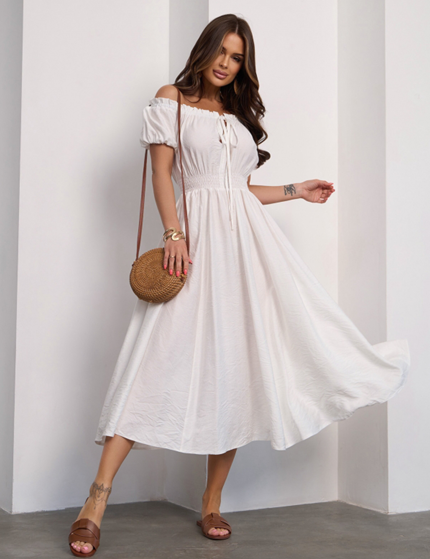 Картинка Скня міді біла 