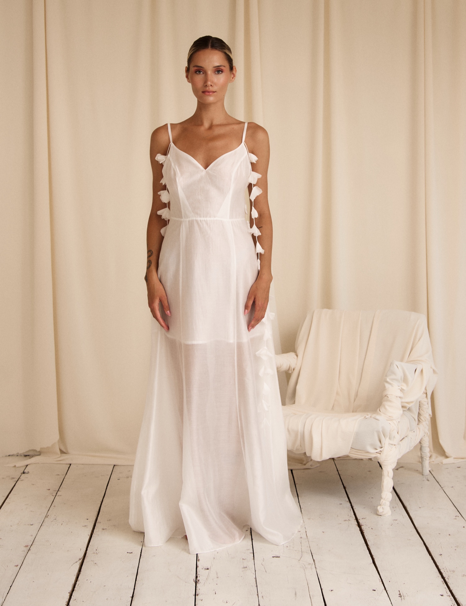Картинка Сукня "FLEUR BLANCHE" максі біла 