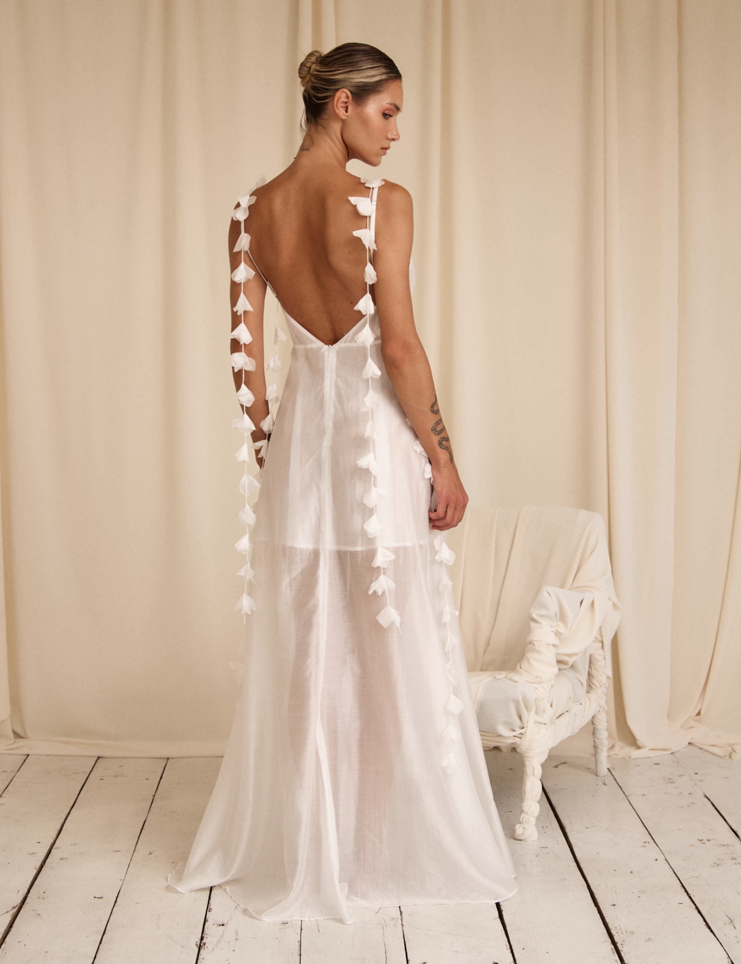 Картинка Сукня "FLEUR BLANCHE" максі біла 