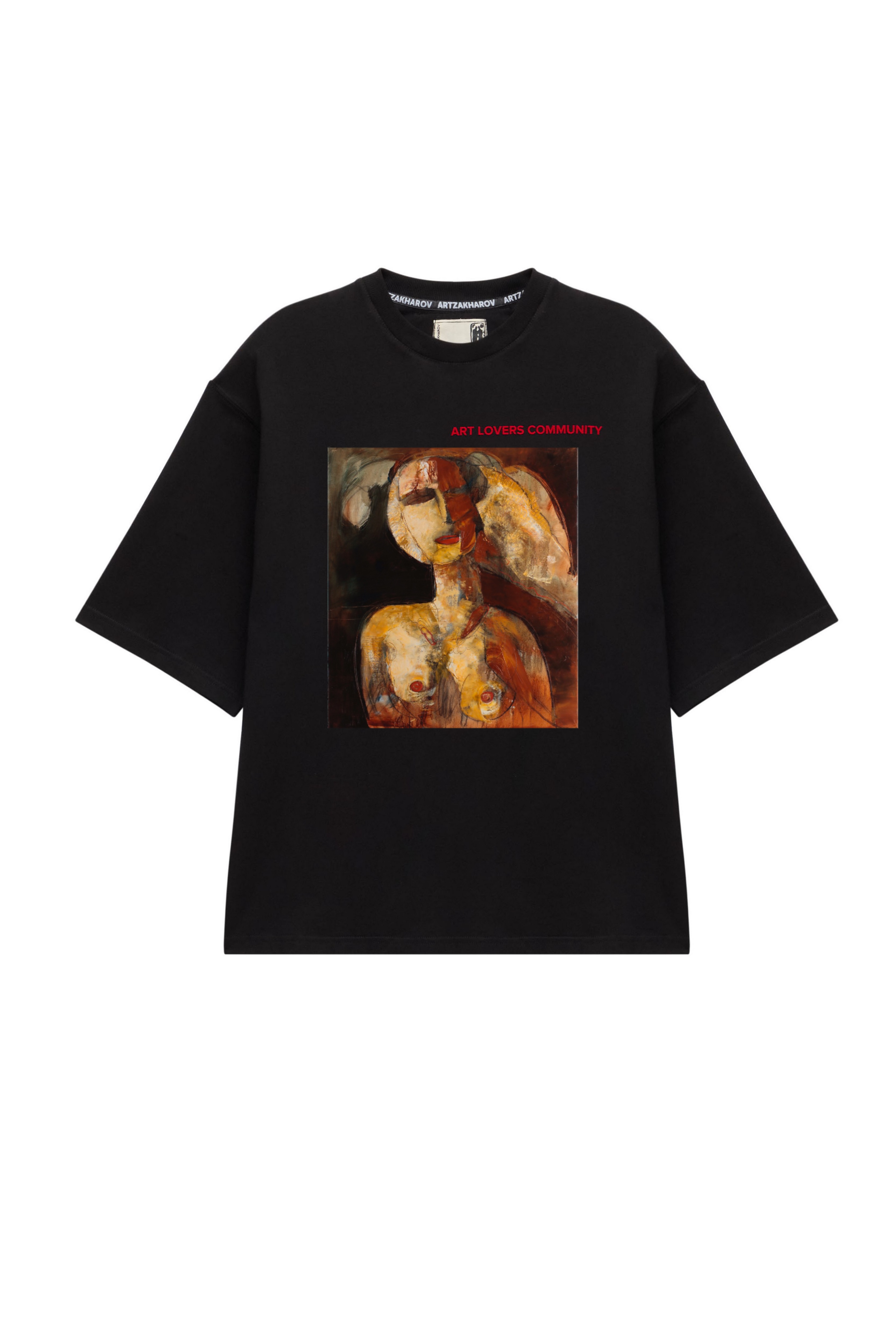 Картинка Футболка чорна з принтом