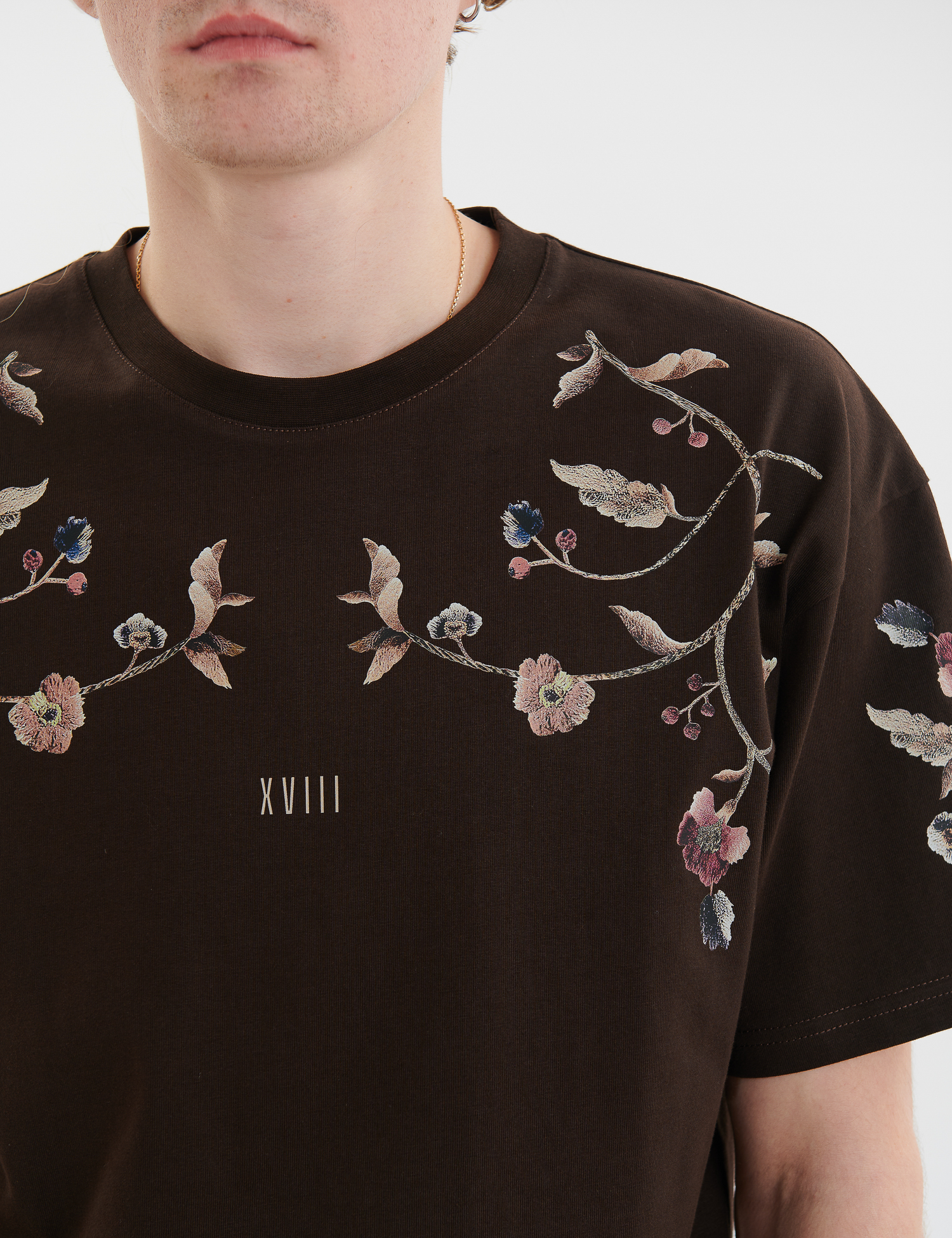 Картинка Футболка "Козацька вишивка" темно-коричневий 