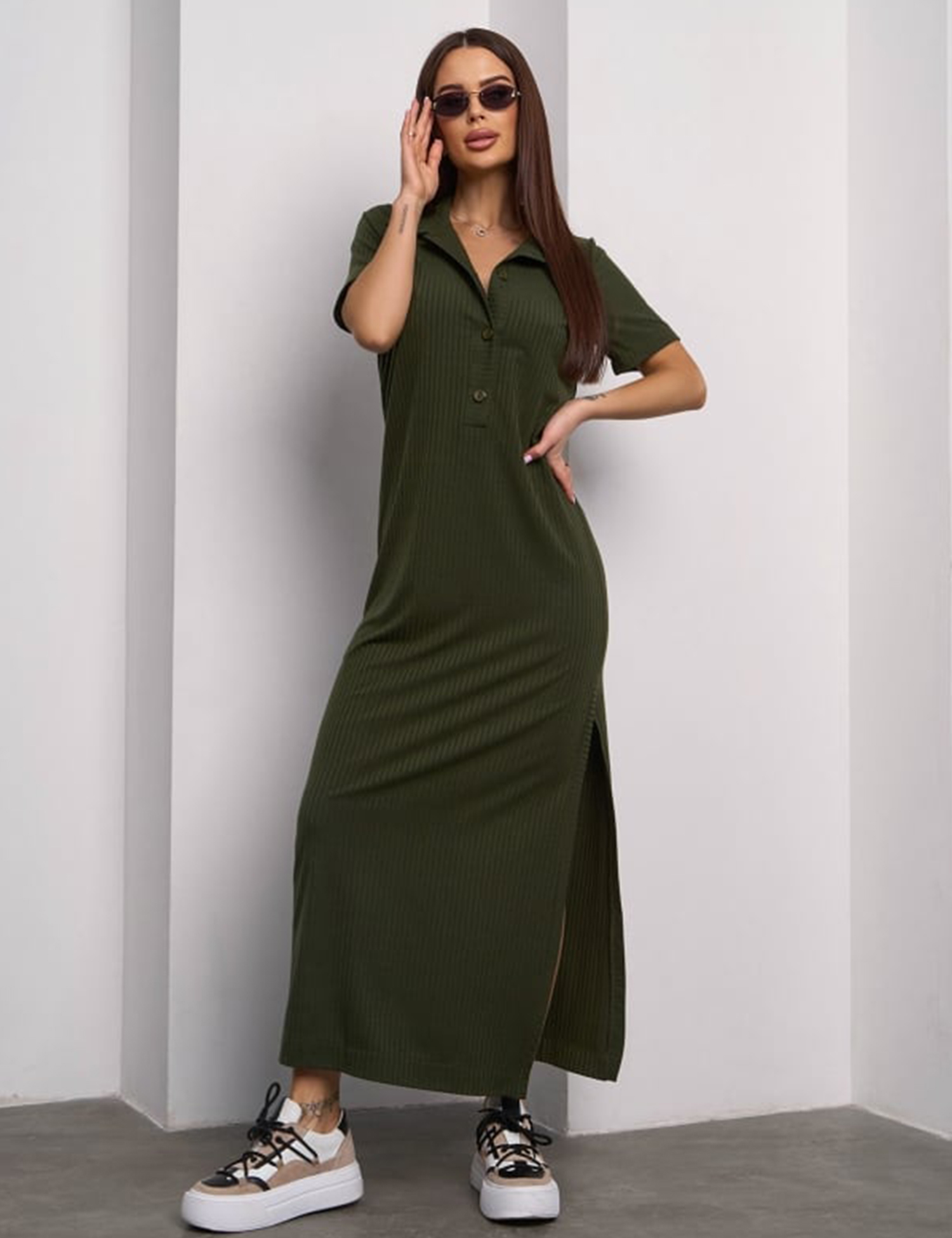 Картинка Сукня максі зелена 