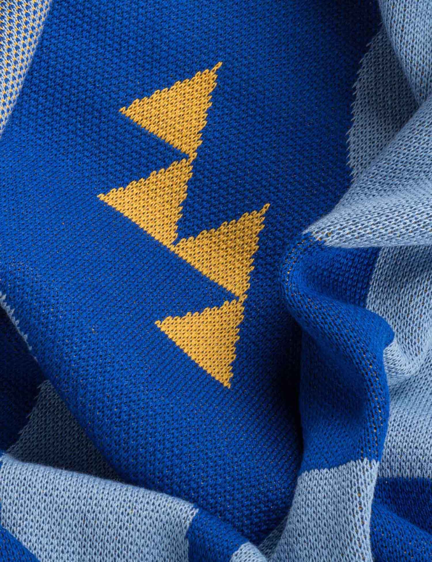 Картинка Плед синій з принтом 