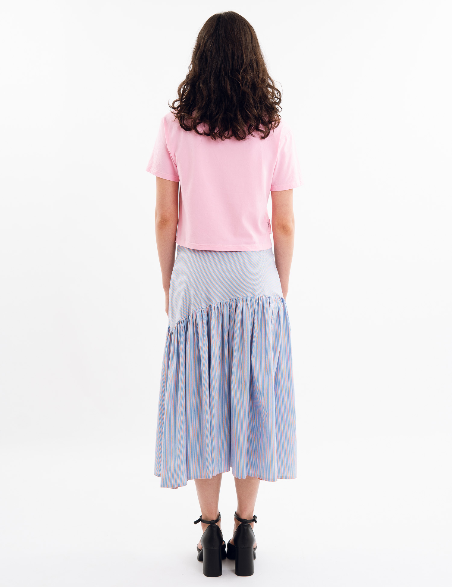 Картинка Спідниця "СОРОЧКОВА" міді блакитна