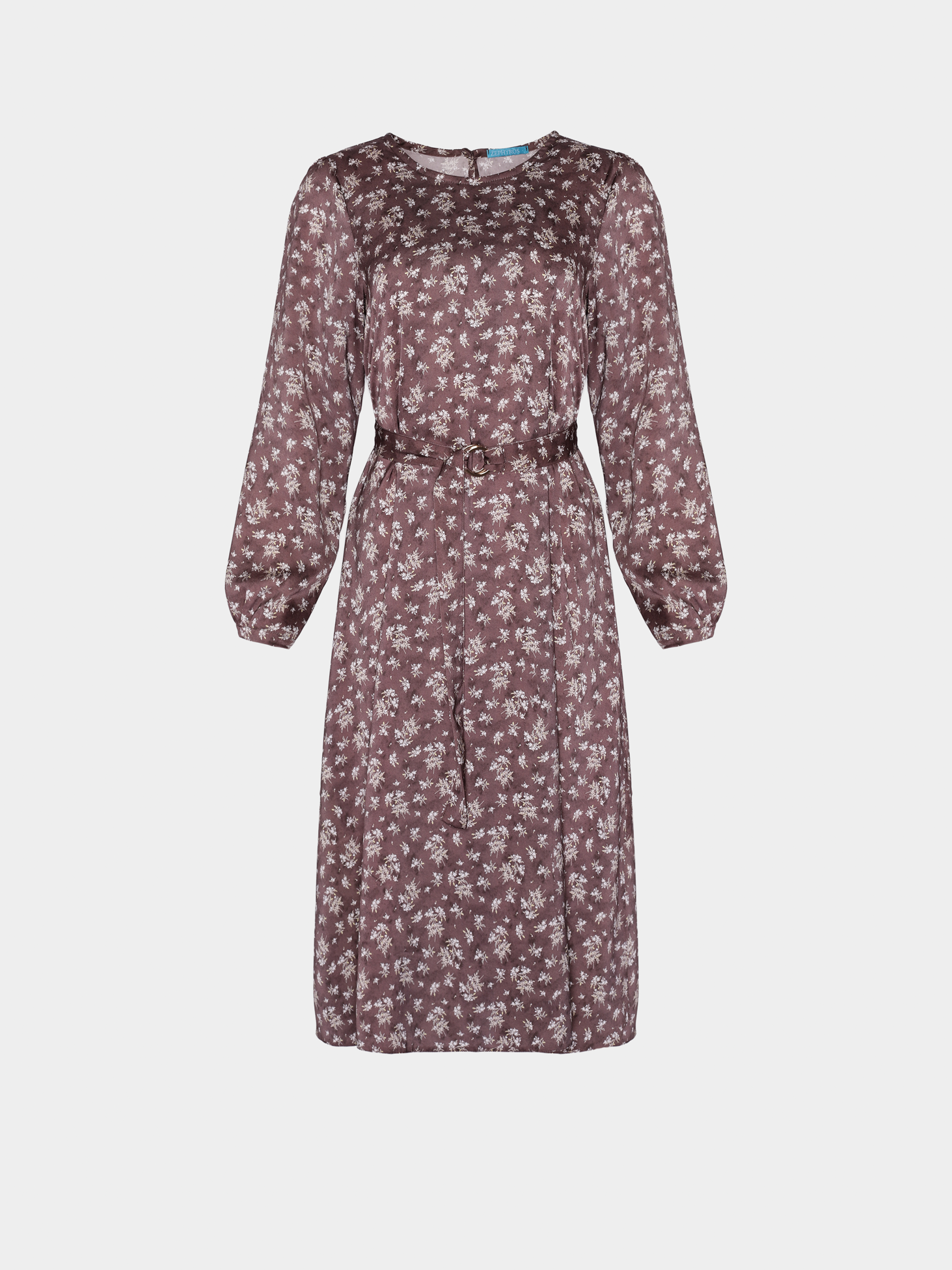 Картинка Сукня максі бежева з принтом 