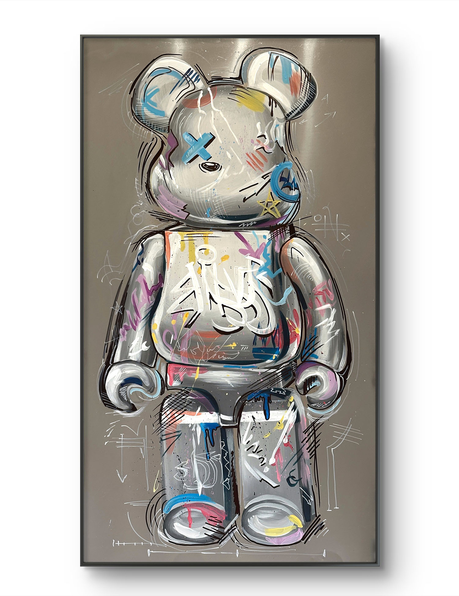 Картинка Картина "Bear graffiti" 42х82см