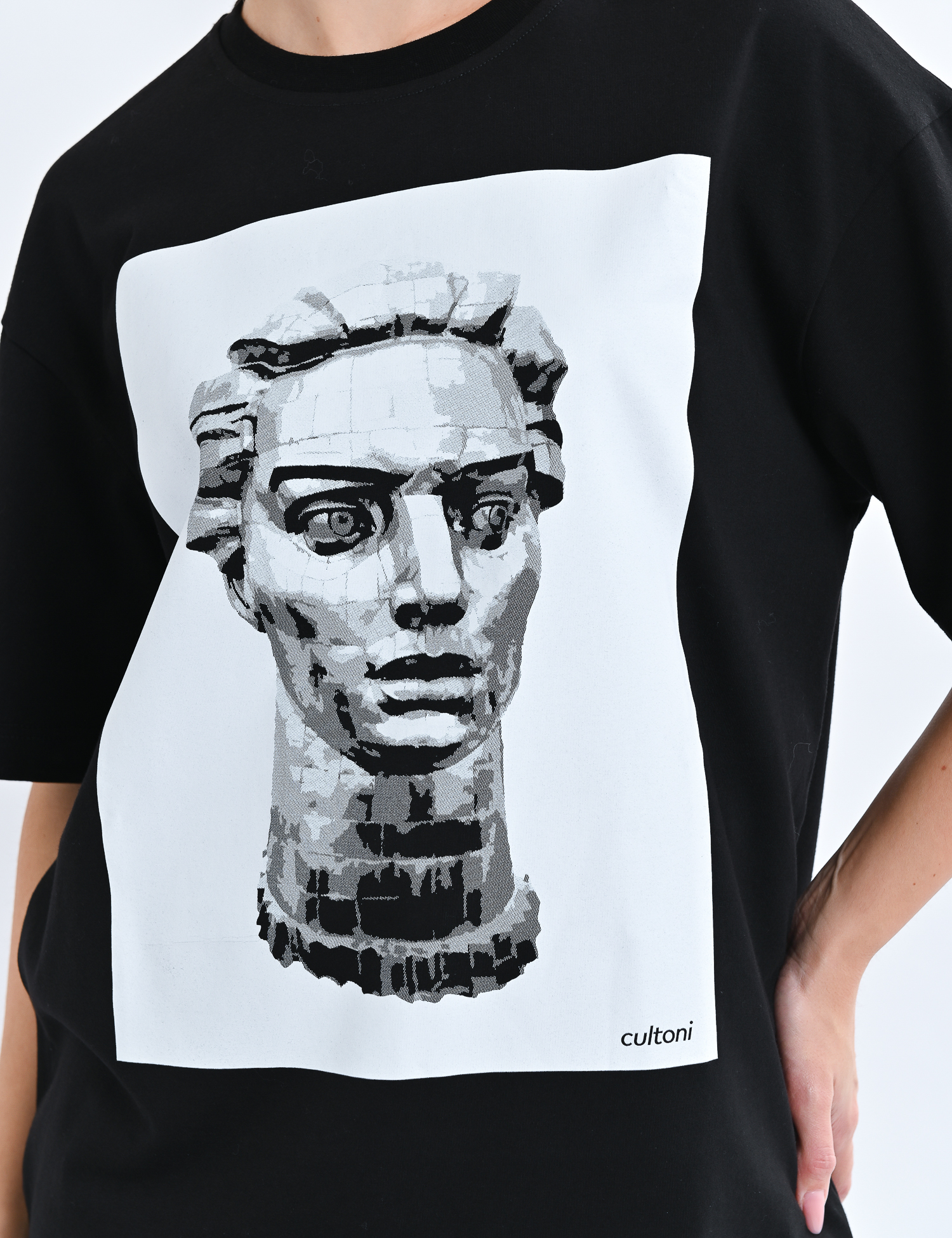 Картинка Футболка oversize з графічним принтом