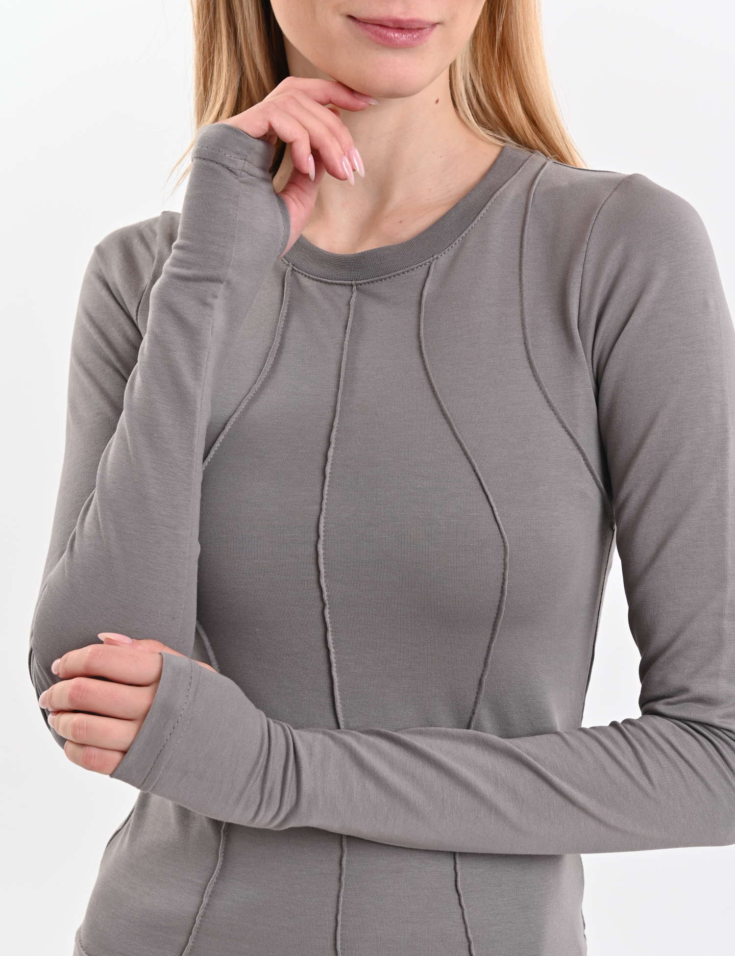 Картинка Лонгслів сірий