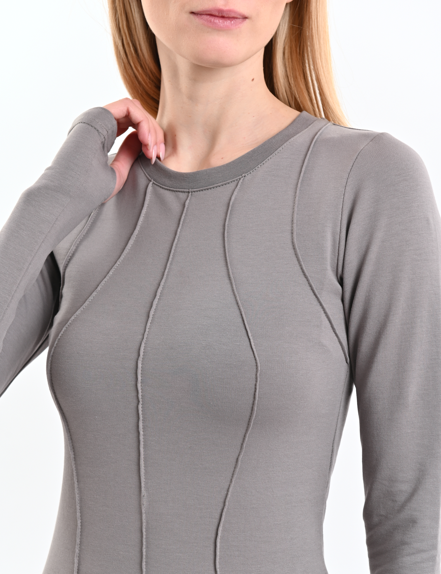 Картинка Лонгслів сірий