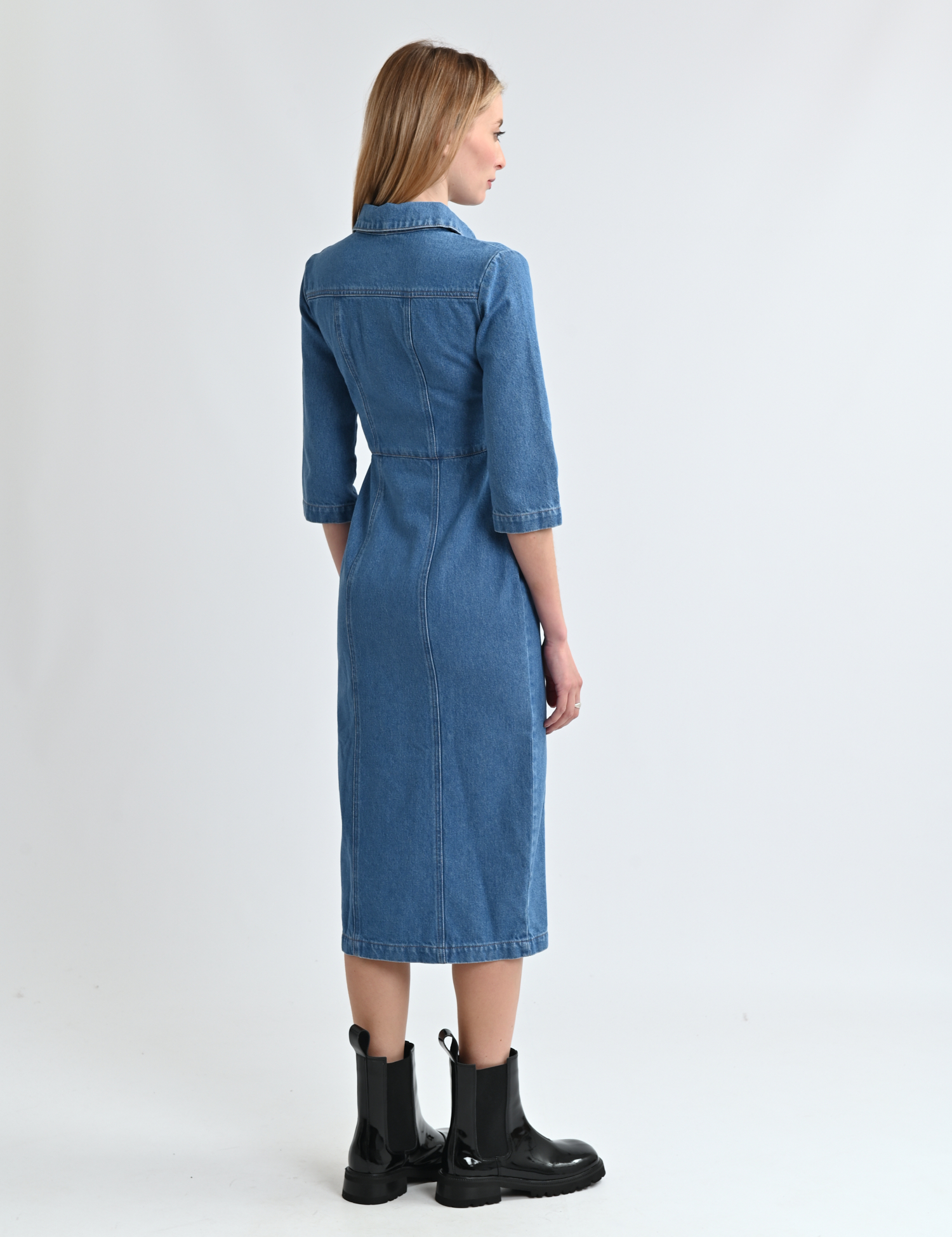 Картинка Сукня джинсова синя