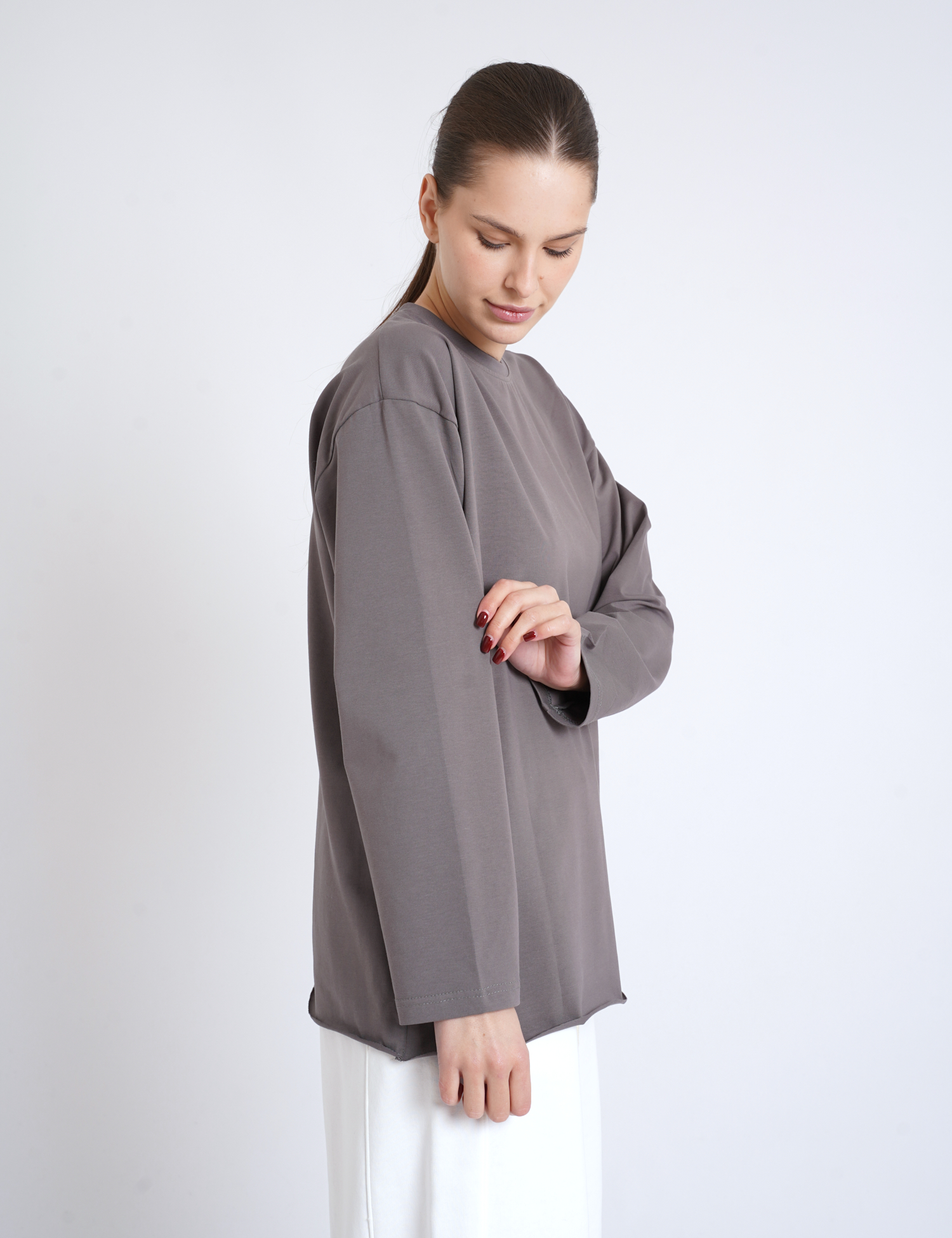 Картинка Лонгслів сірий