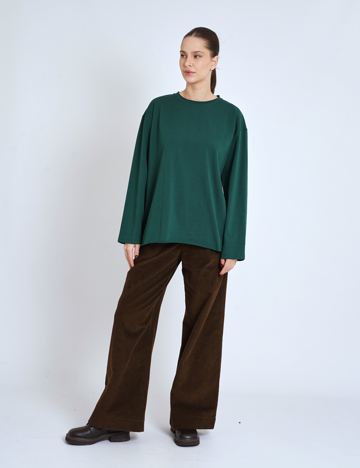 Картинка Лонгслів темно-зелений