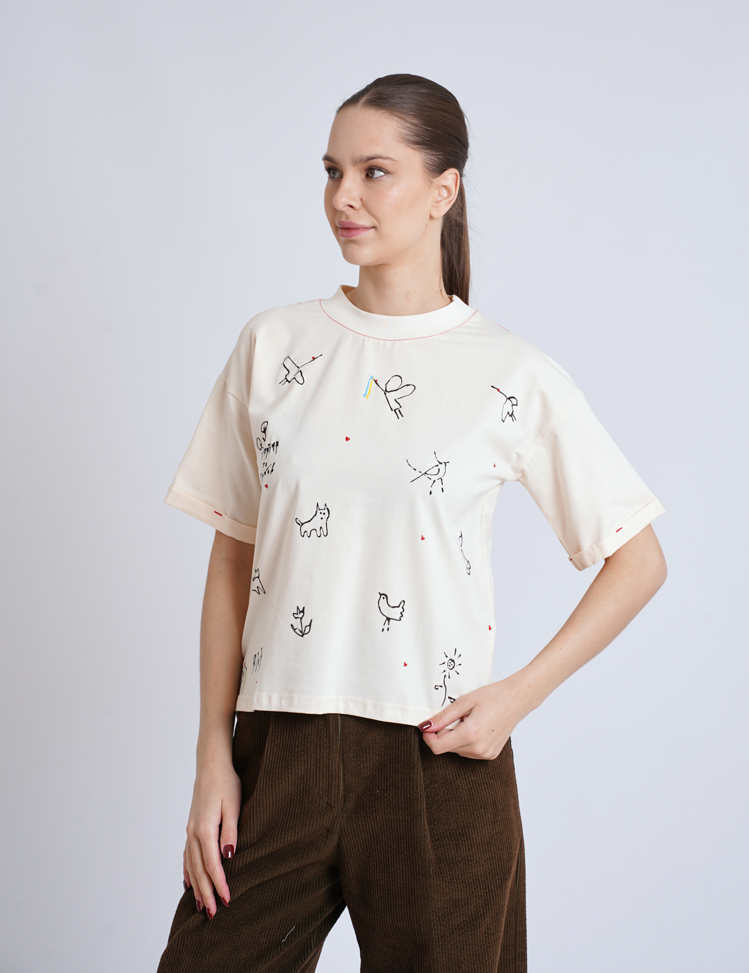 Картинка Футболка з мінімалістичним арт‑принтом