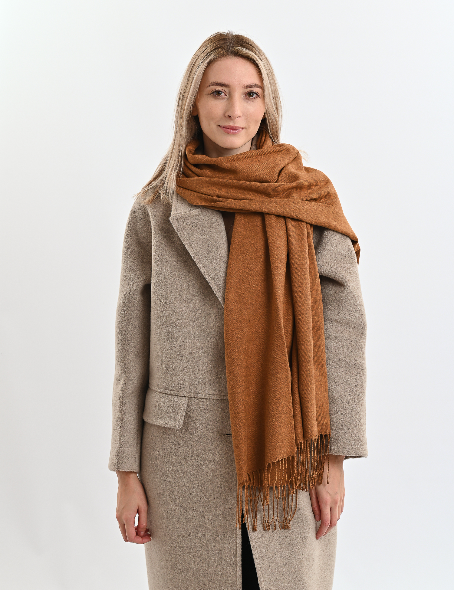 Шарф коричневий Картинка Шарф коричневий