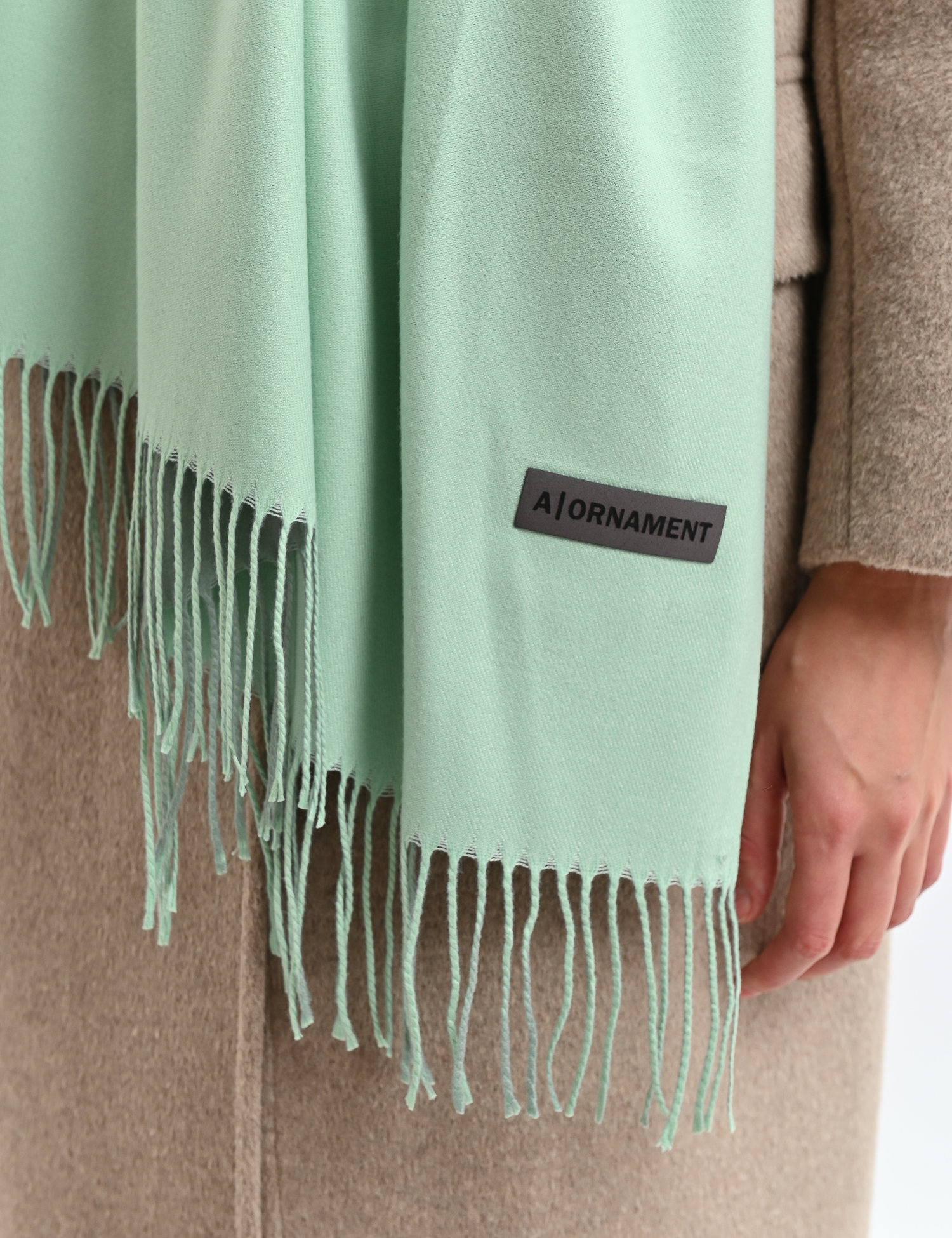 Шарф світло-зелений Картинка Шарф світло-зелений