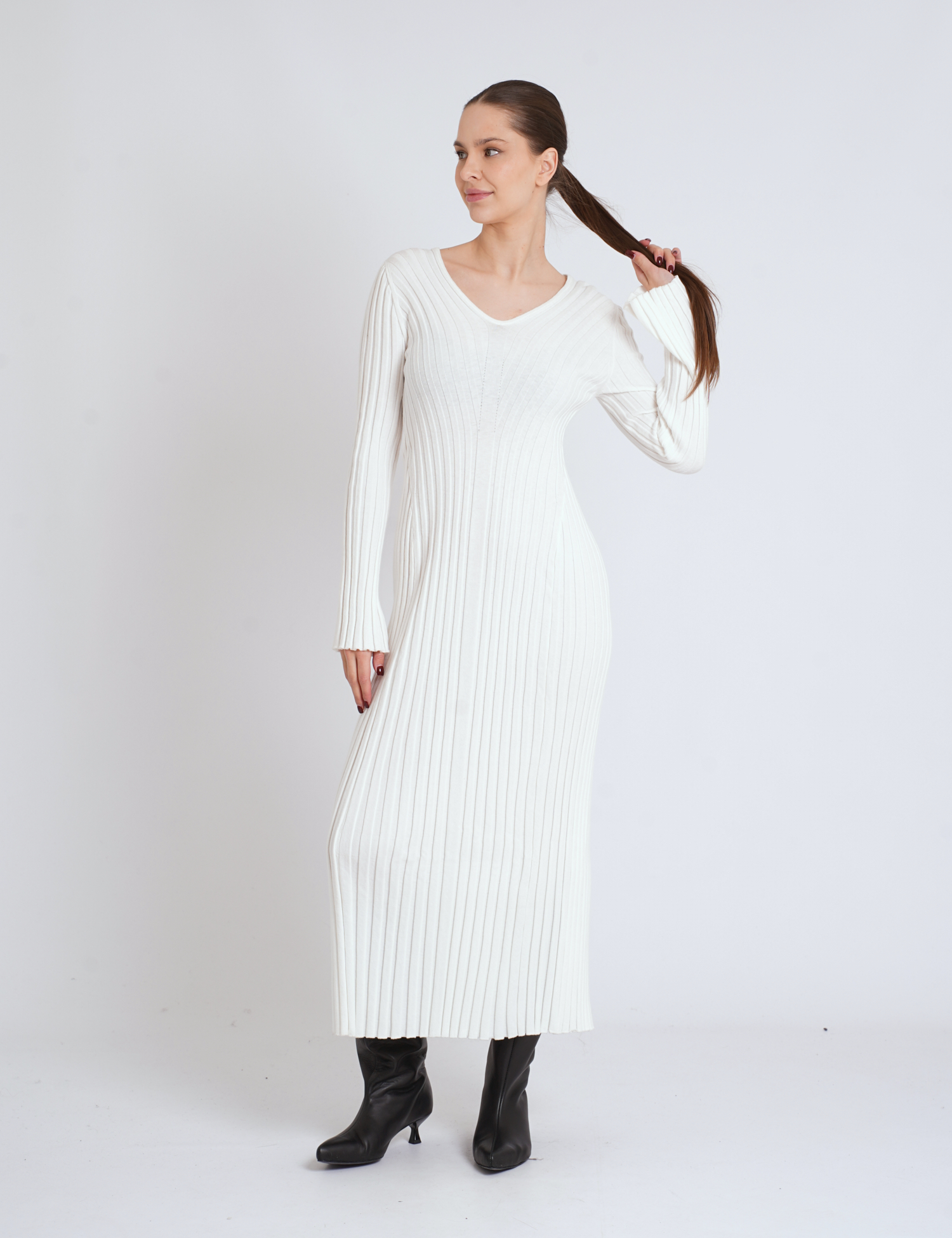 Картинка Сукня міді біла