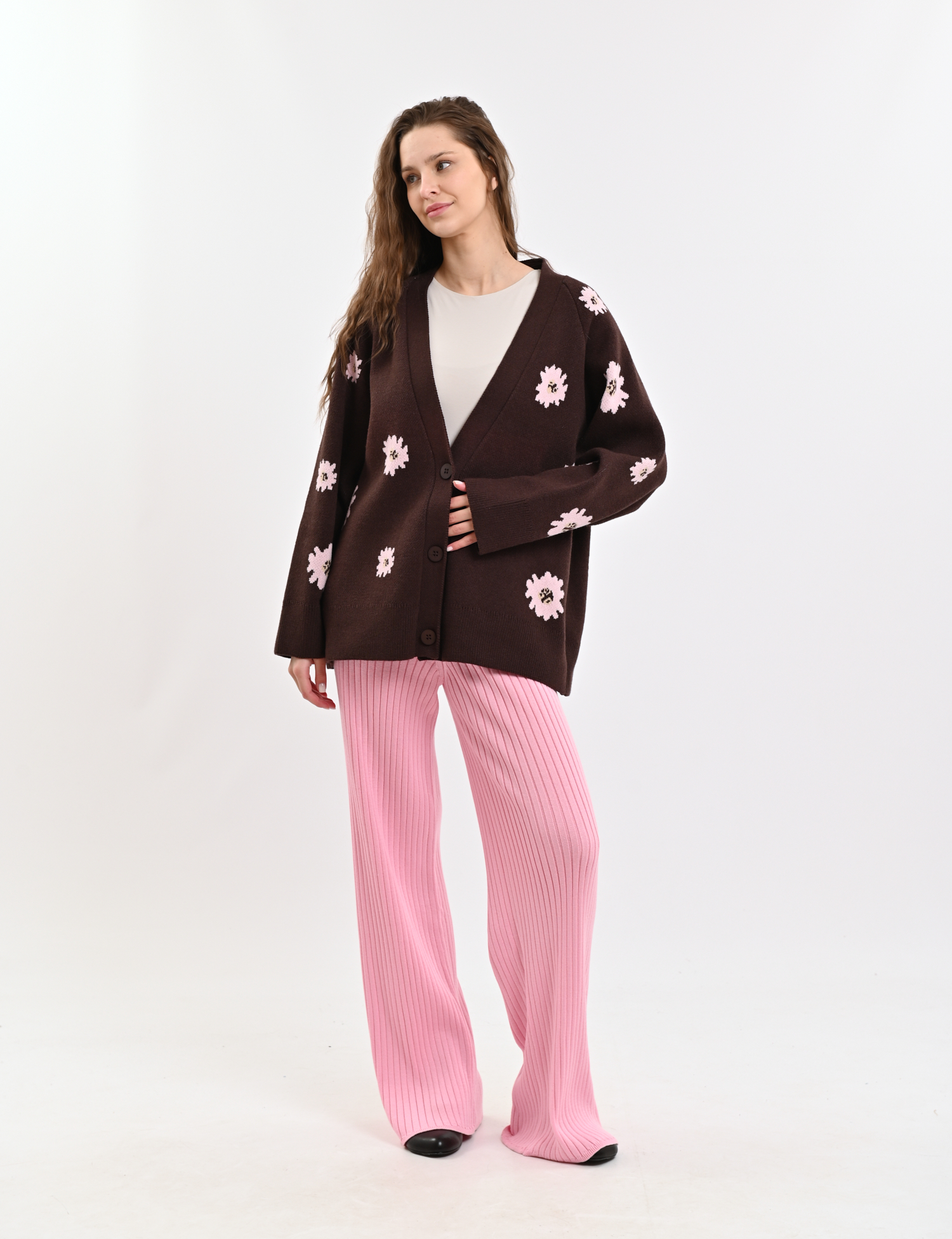 Картинка Кардиган темно-коричневий