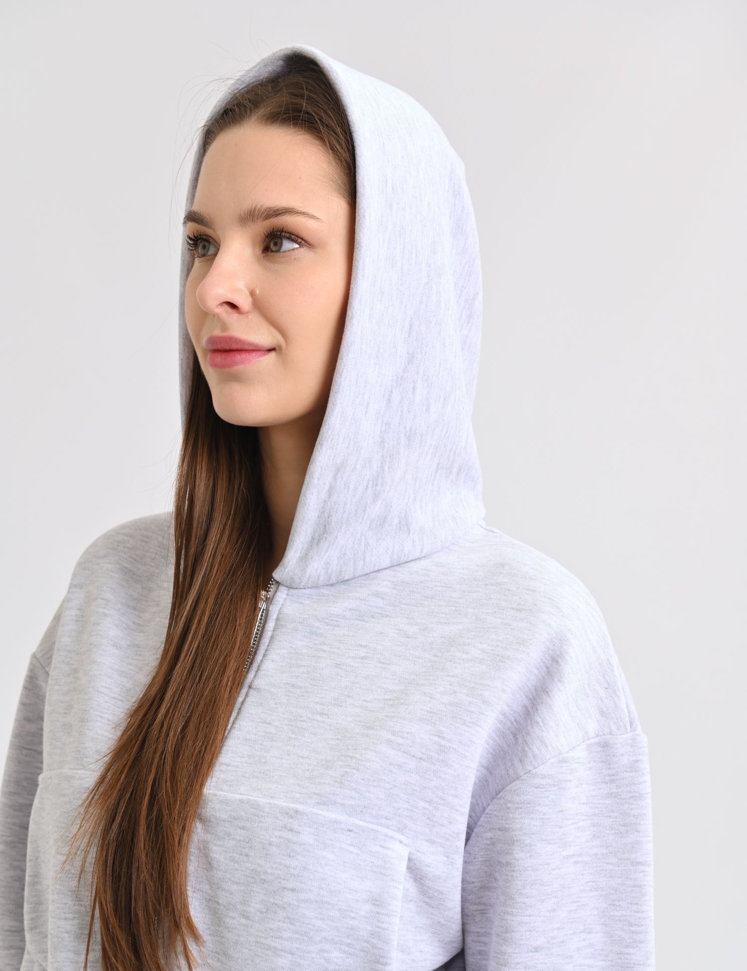 Картинка Худі світло-сіре