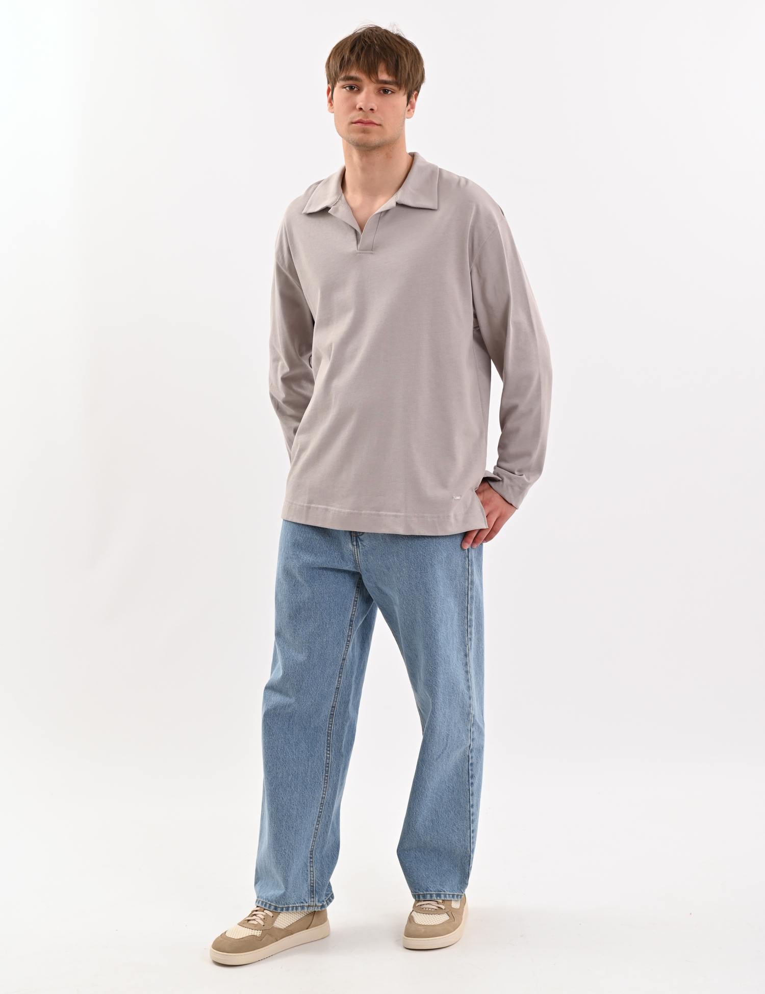 Картинка Лонгслів сірий