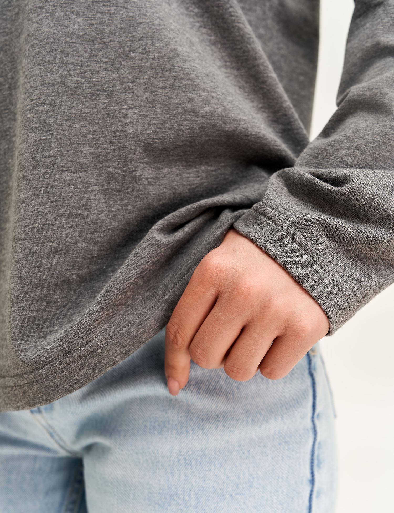 Картинка Лонгслів "Зозулька" сірий 