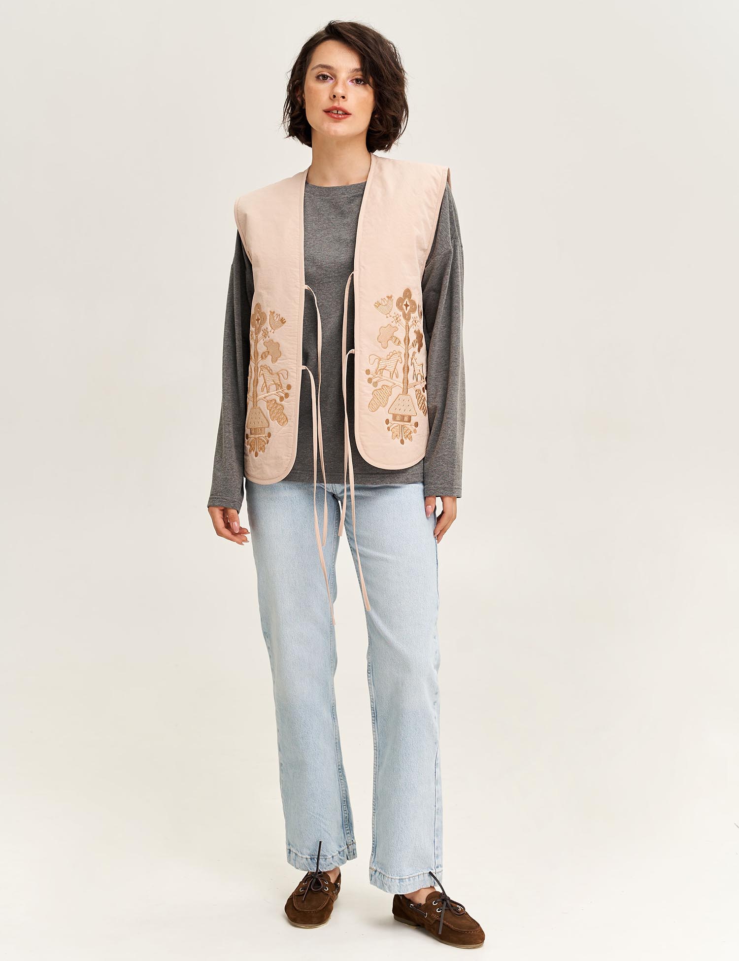 Картинка Лонгслів "Зозулька" сірий 