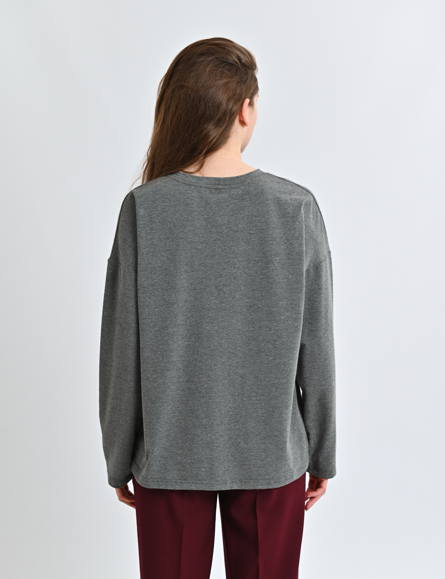 Картинка Лонгслів "Зозулька" сірий 