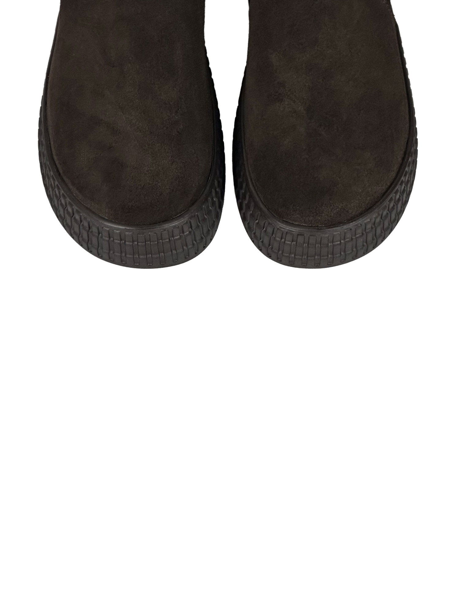 Картинка Челсі осінні коричневі з натурального спилку-замші