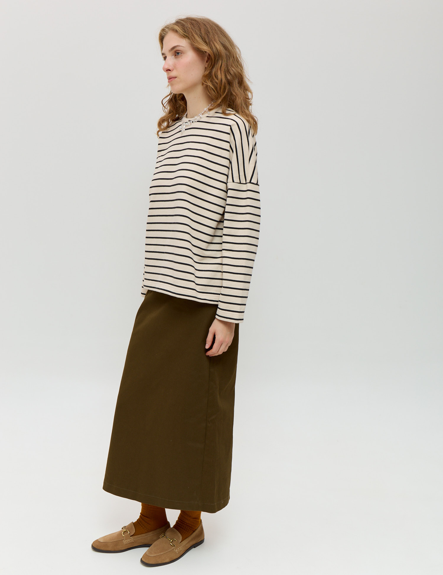 Картинка Світшот бежево-чорний 