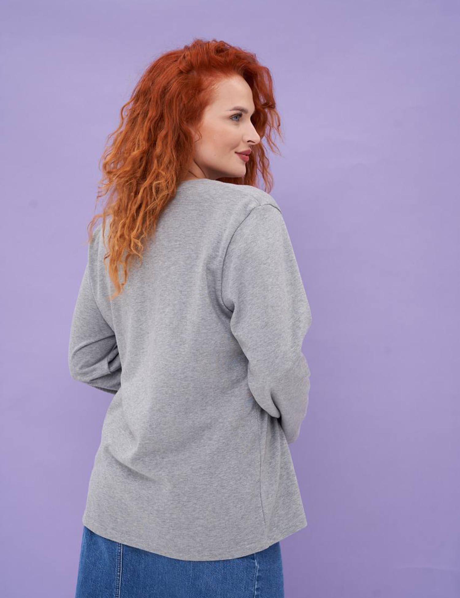 Картинка Лонгслів свтіло-сірий 