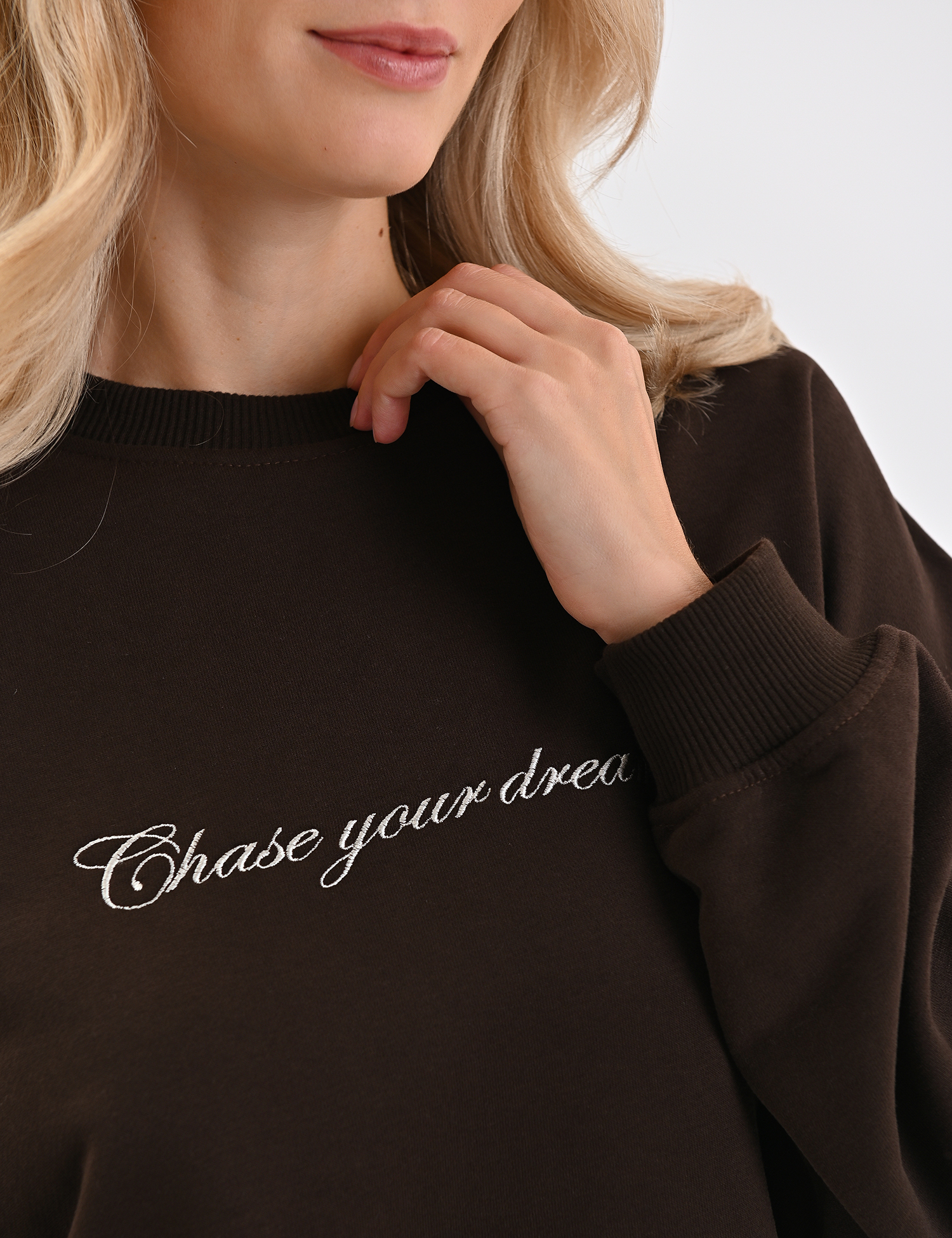 Картинка Світшот темно-коричневий 