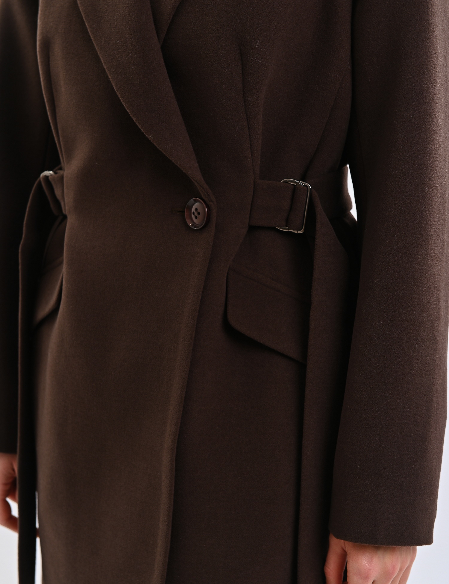 Картинка Пальто темно-коричневе 