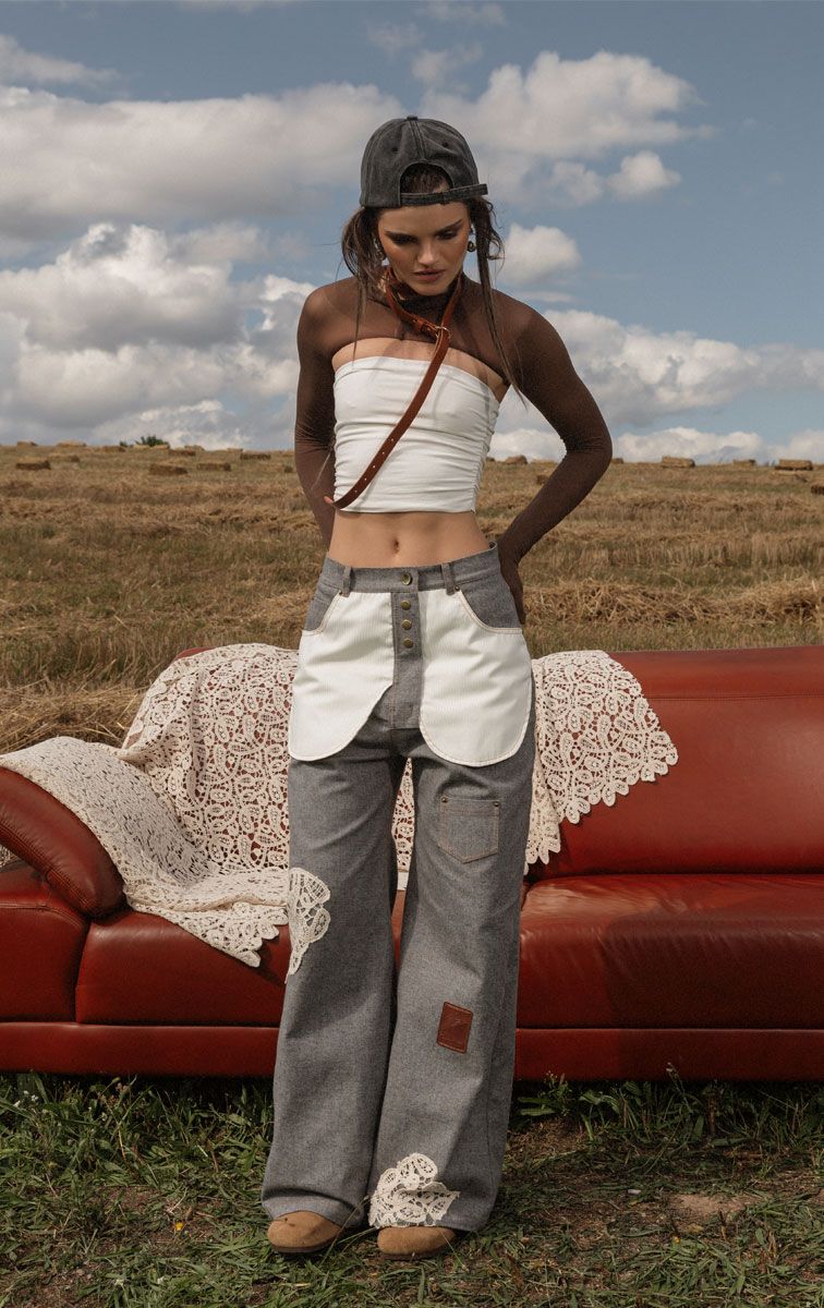 Картинка Джинси світло-сірі 