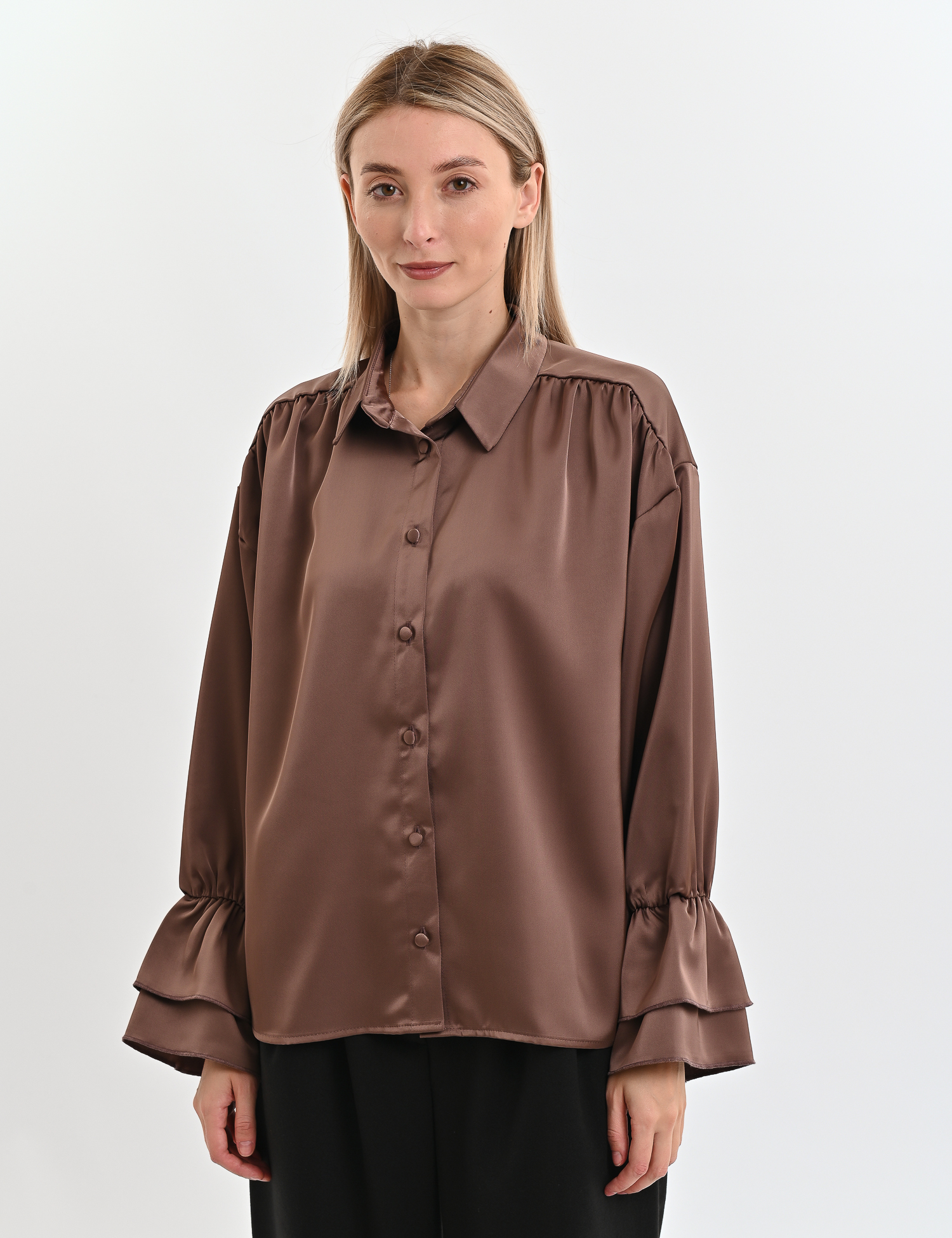 Картинка Блуза коричнева