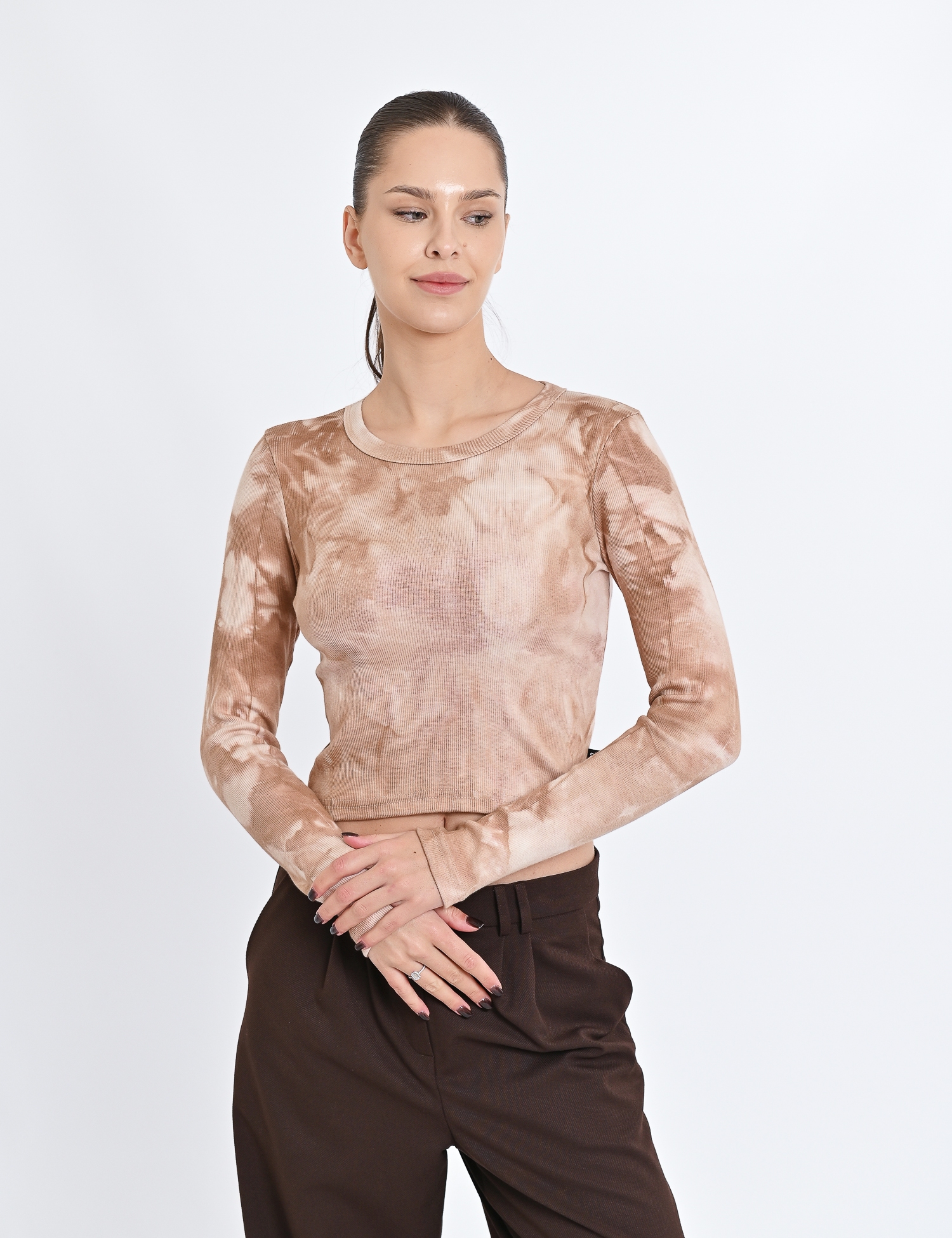 Картинка Лонгслів бежевий