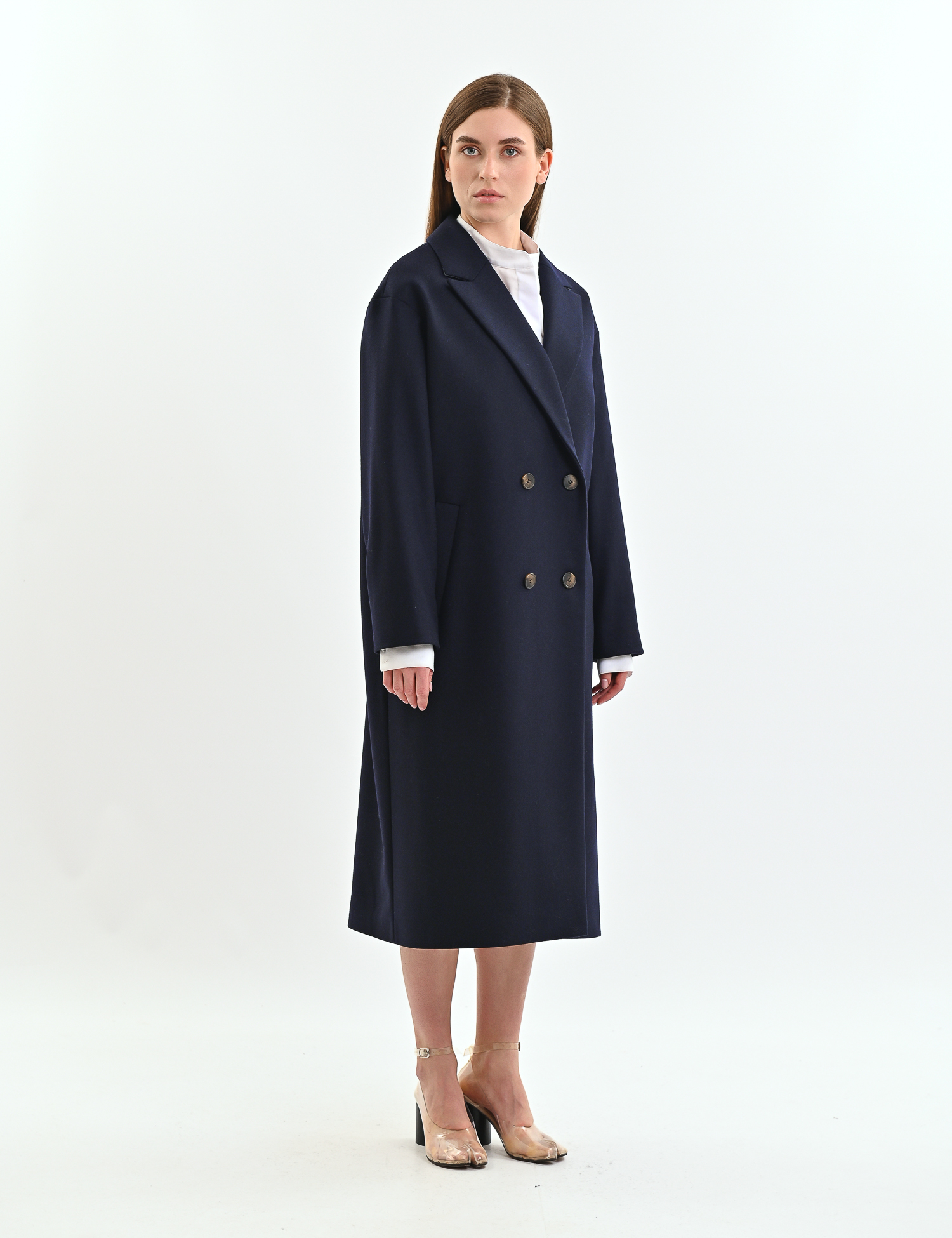 Картинка Пальто темно-синє