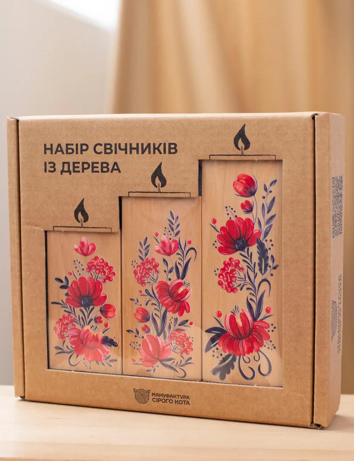 Картинка Набір відсвічників "Квіти"