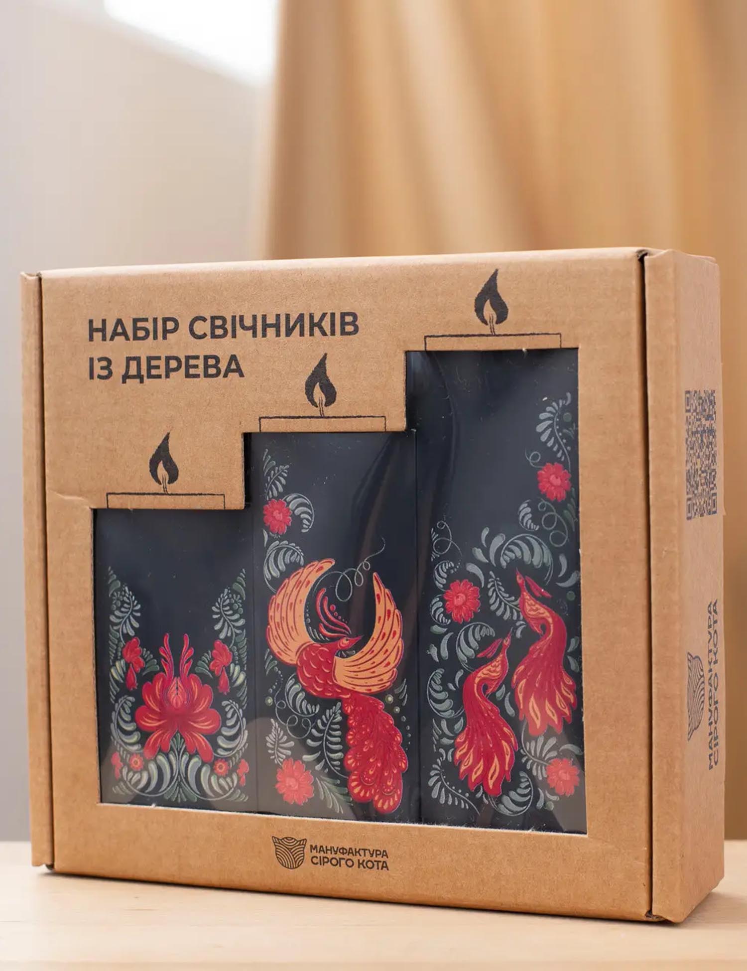 Картинка Набір підсвічників "Птахи" 