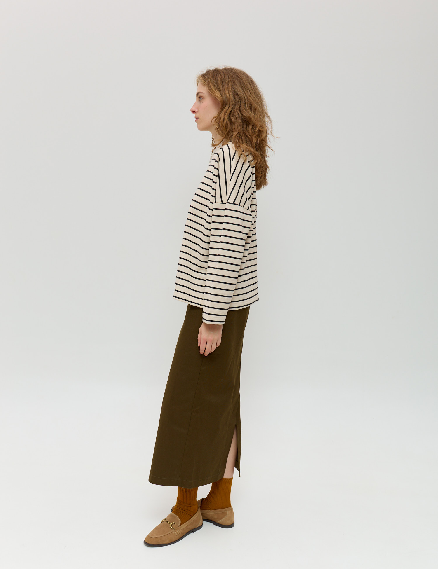 Картинка Світшот бежево-чорний 