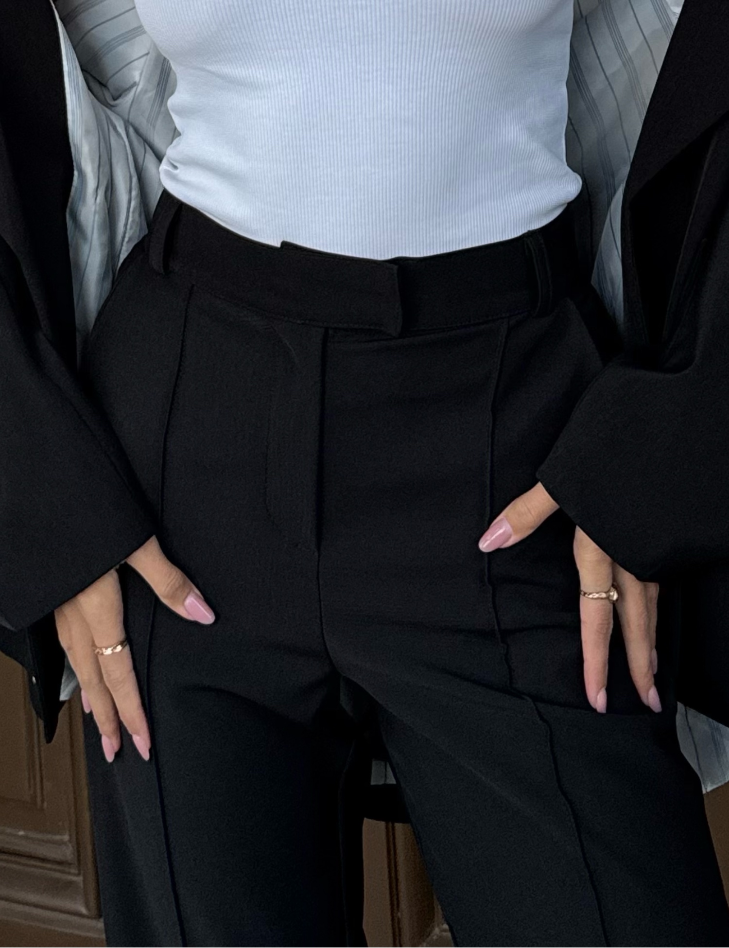 Картинка Брюки кльош чорні