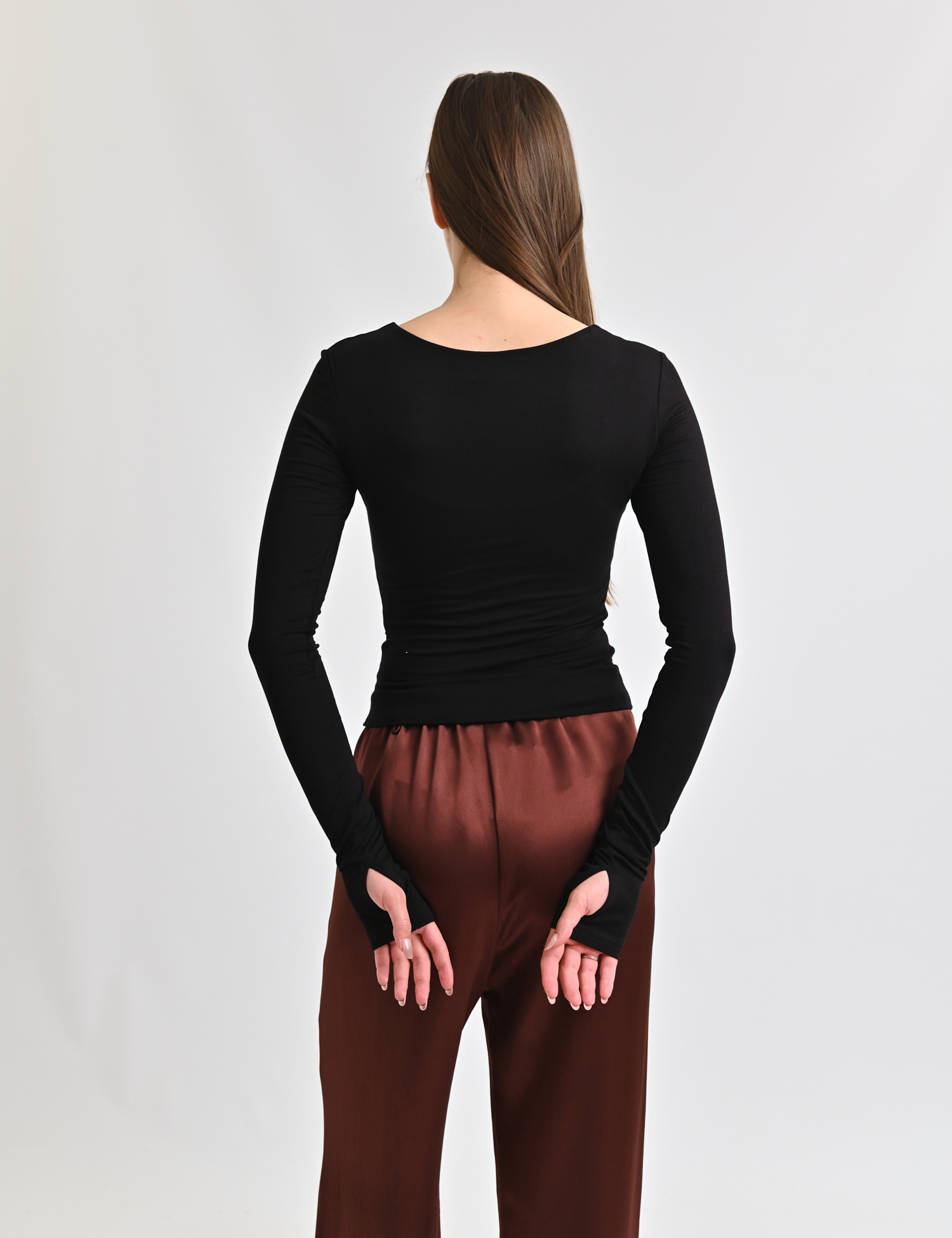 Картинка Лонгслів чорний