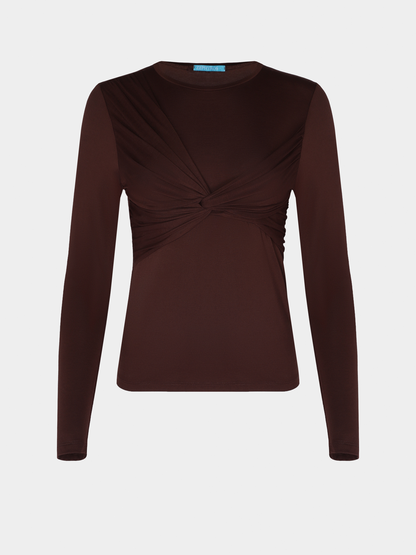 Картинка Лонгслів коричневий