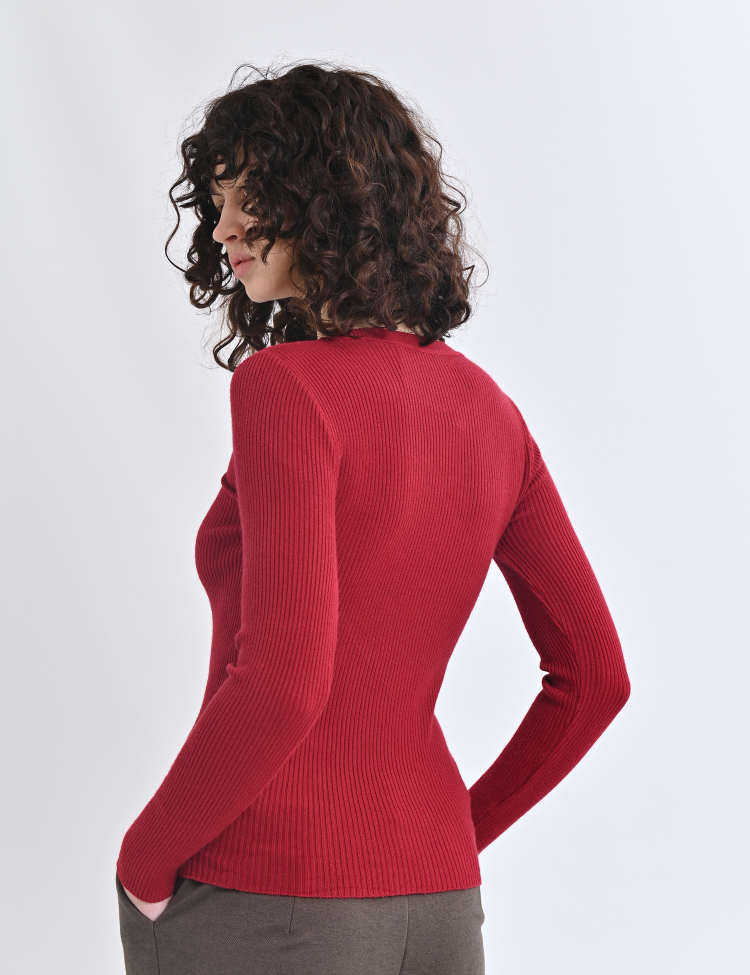 Картинка Лонгслів бордовий 