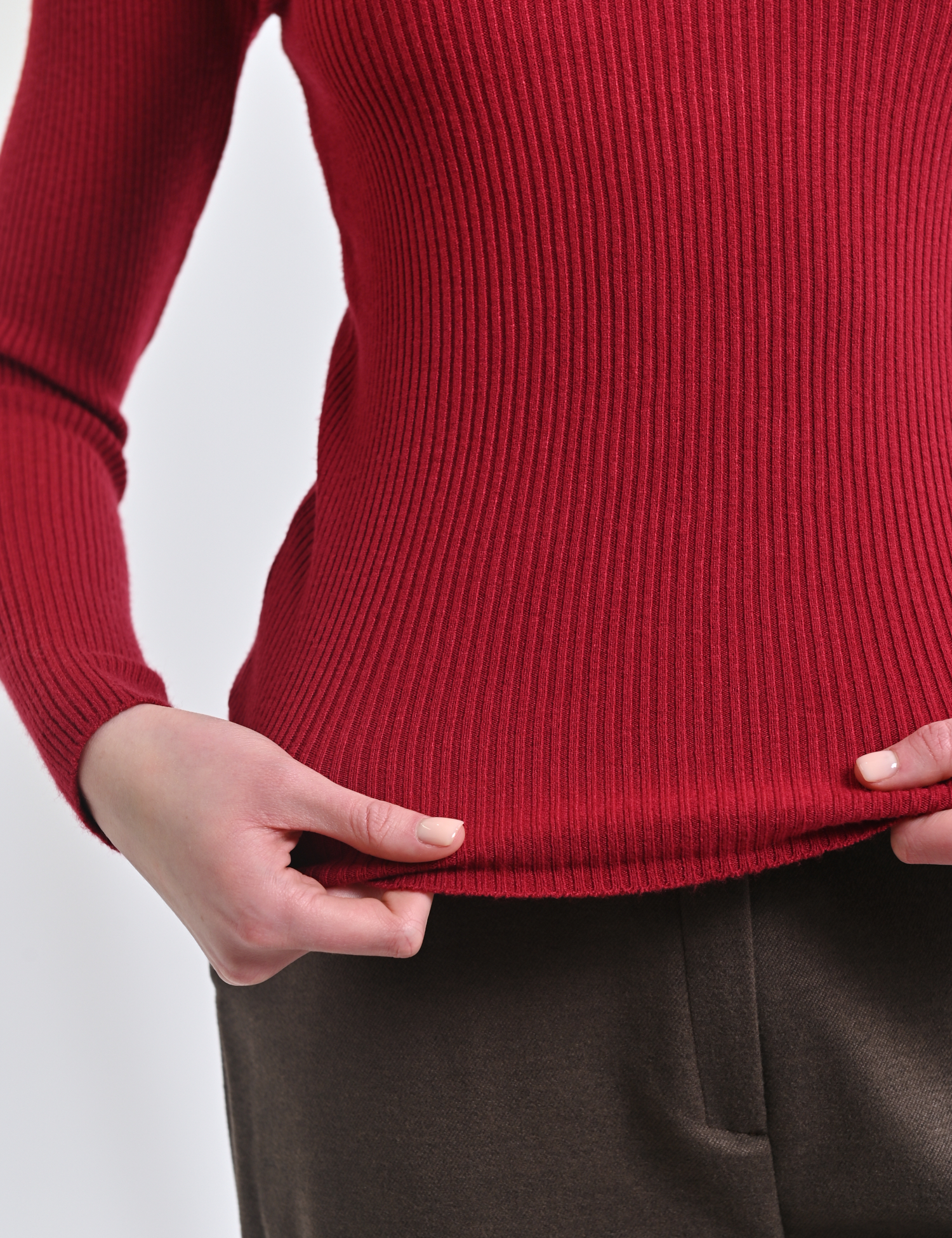 Картинка Лонгслів бордовий 